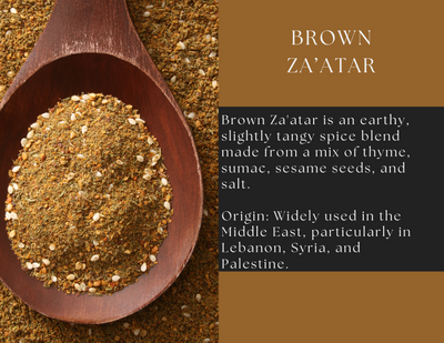 Brown Za’atar – Earthy Mediterranean Spice Blend