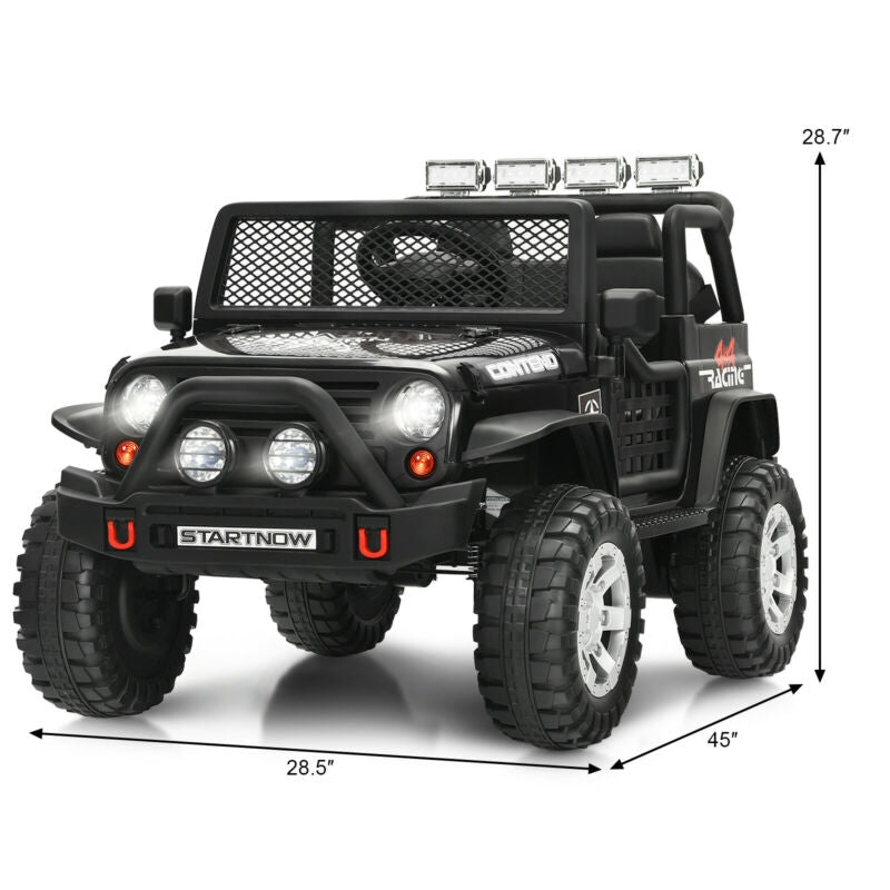Camion électrique pour enfants 12V - Noir