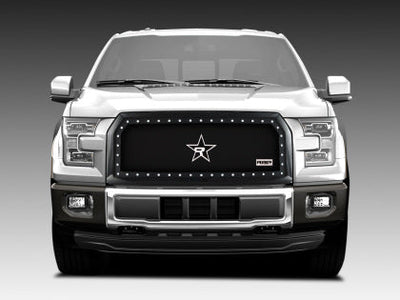 RBP RX-5 Halo Series Studded Frame Grille for 2015-2017 Ford F-150 - Black OE Replacement - Korvel