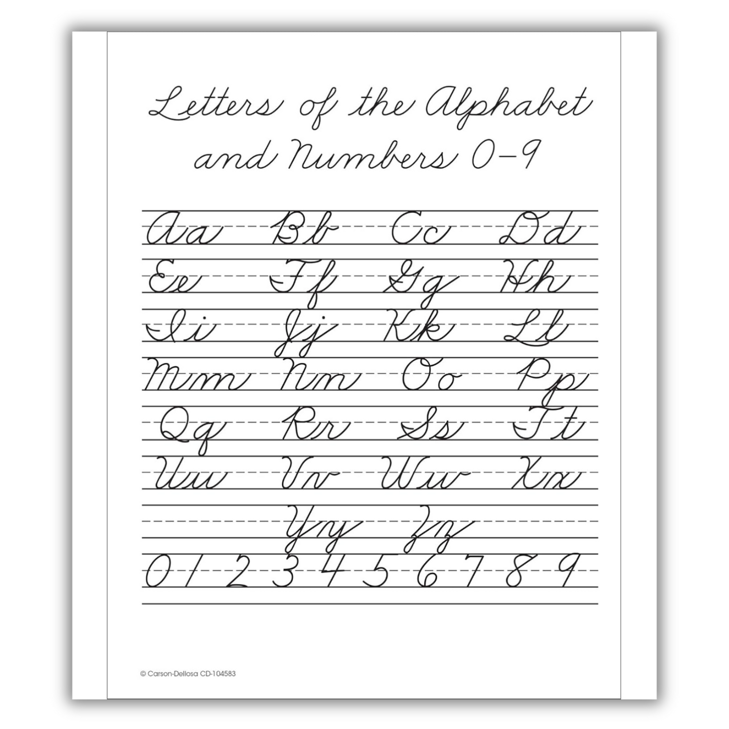 Carson Dellosa Cursive Handwriting Workbook for Kids - Engaging Practice for Letters and Numbers (Spiral Bound) - Korvel