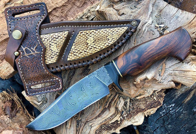 Premium Damascus Steel Hunting Knife - Custom Crafted - Korvel