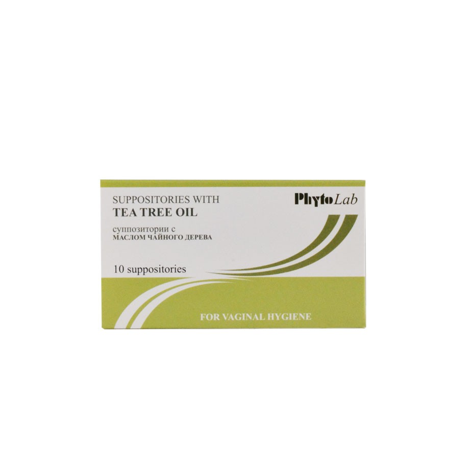 Suppositoires à l'huile d'arbre à thé PhytoLab pour les soins féminins