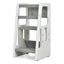 Kids Kitchen Step Stool with Double Safety Rails - Gray