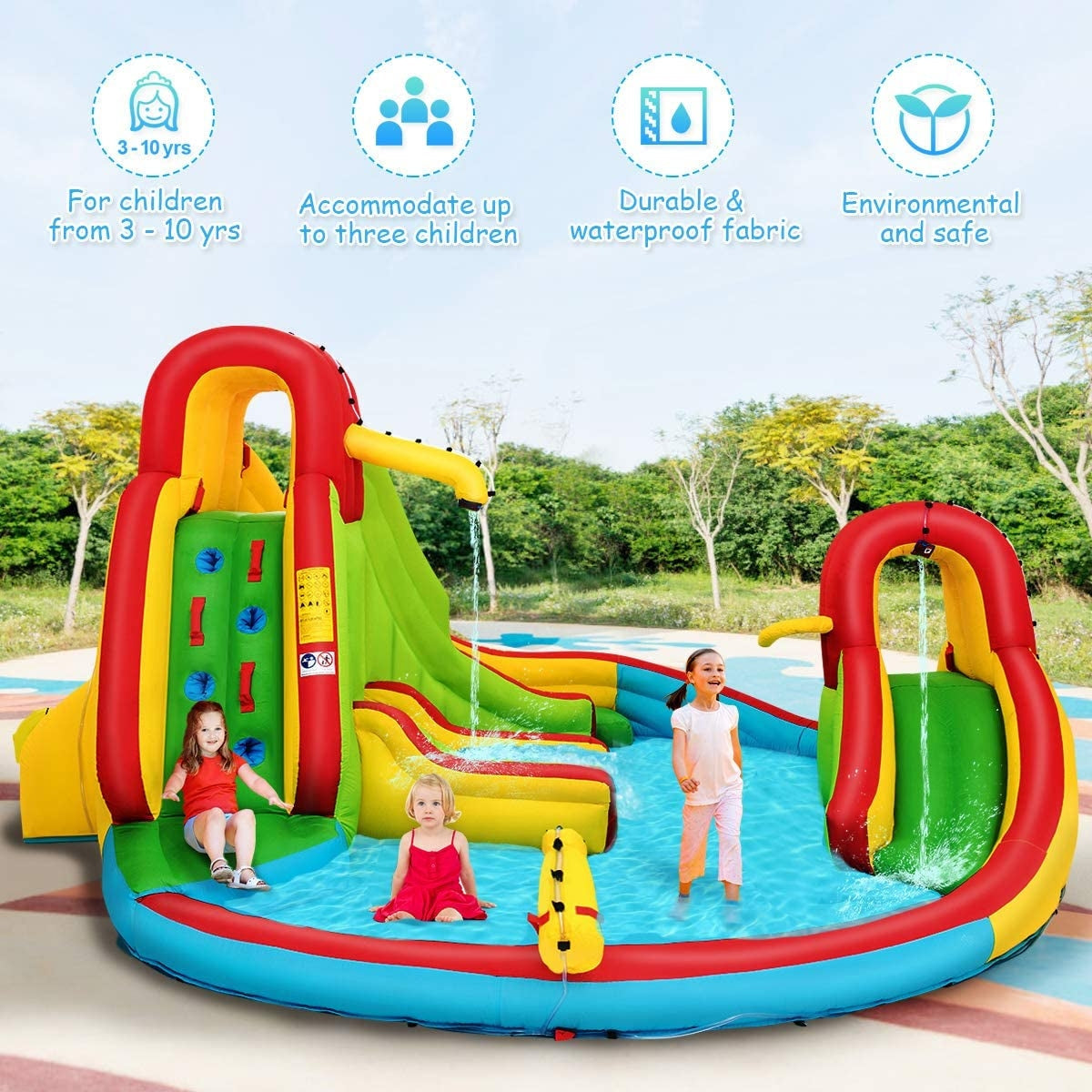 Inflatable Water Slide Bounce Park for Kids