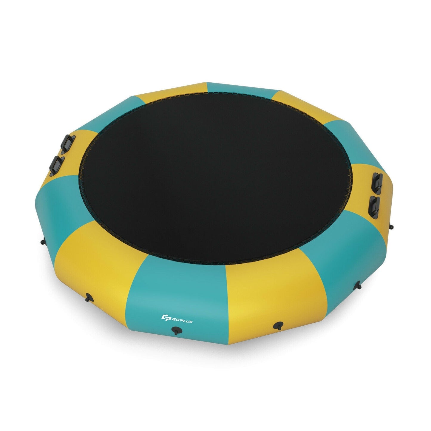 Bouncer aquatique gonflable rembourré de 15 pieds - Jaune