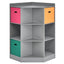 Étagère de rangement pour enfants à 3 niveaux avec paniers - Gris