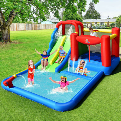 Tobogán Inflable con Pelotas de Océano para Niños