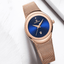 Montre en acier inoxydable élégante pour femme avec bracelet tressé