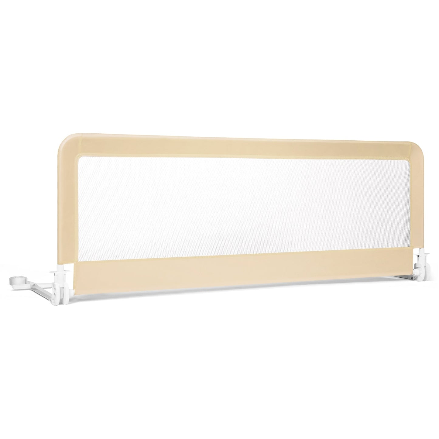 59 Inch Folding Baby Bed Rail Guard - Beige