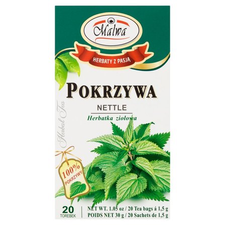 MALWA Herbal Nettle Tea - 20 Bags of Premium Infusion