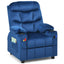Sillón Reclinable para Niños con Portavasos y Reposapiés - Azul Claro