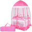 Portable Baby Playpen Crib with Carrying Bag - Pink