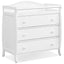 Premium Baby Changing Table with 3 Drawers and Safety Belt - White