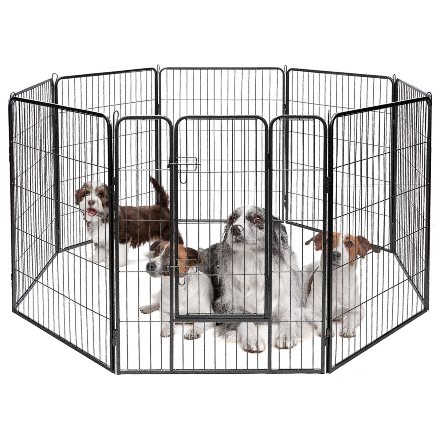 8-Panel Heavy Duty Pet Playpen with Door - 48 Inches