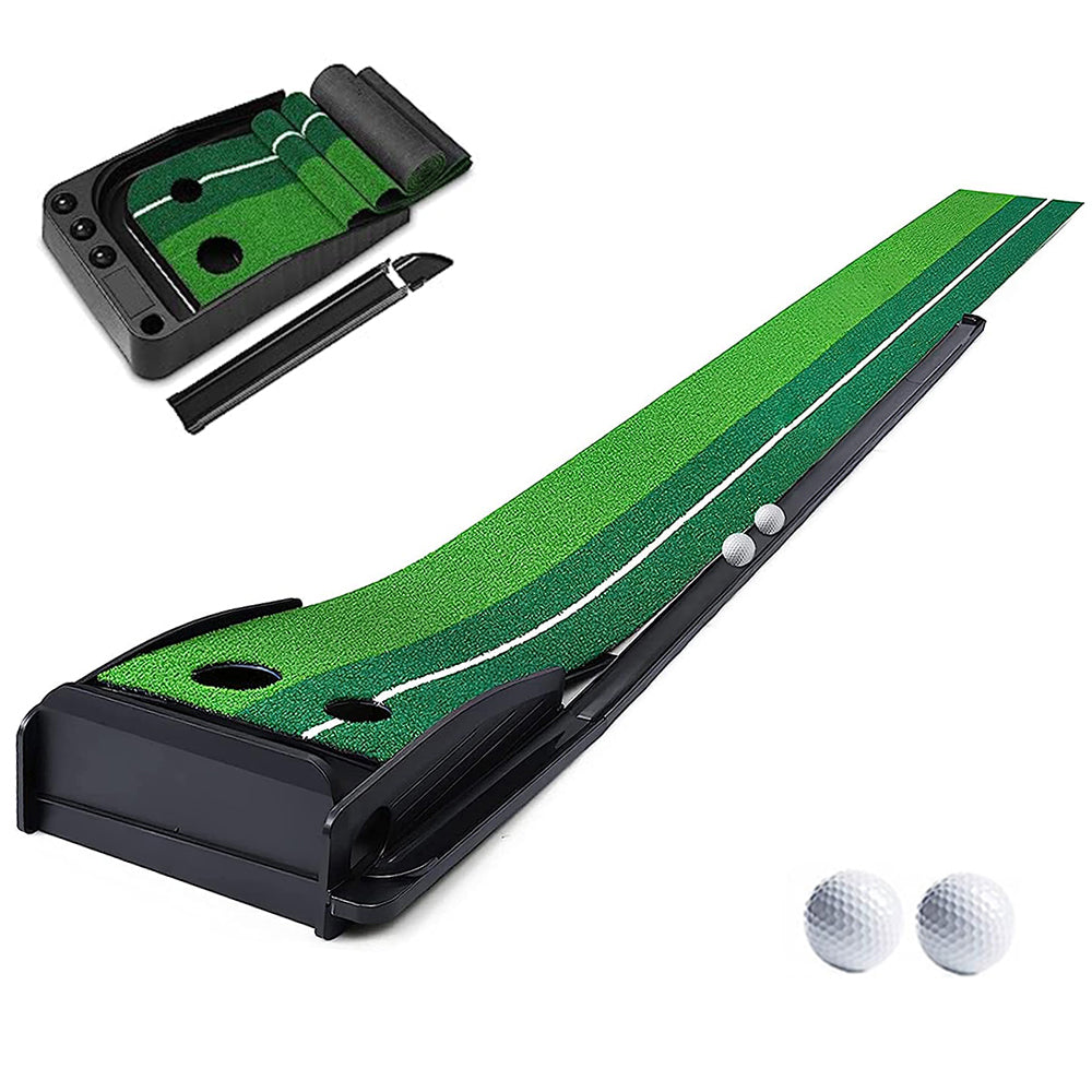 Portable Golf Putting Mat (8FT/10FT) - Perfect for Home Practice - Korvel