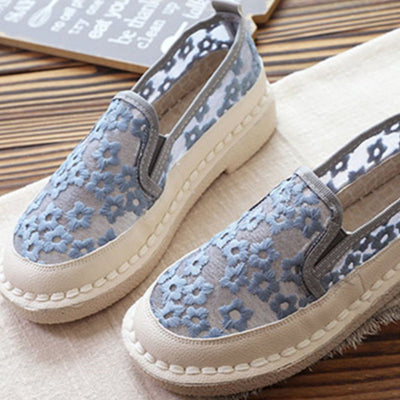Sandalias de Verano con Cierre de Encaje para Mujeres