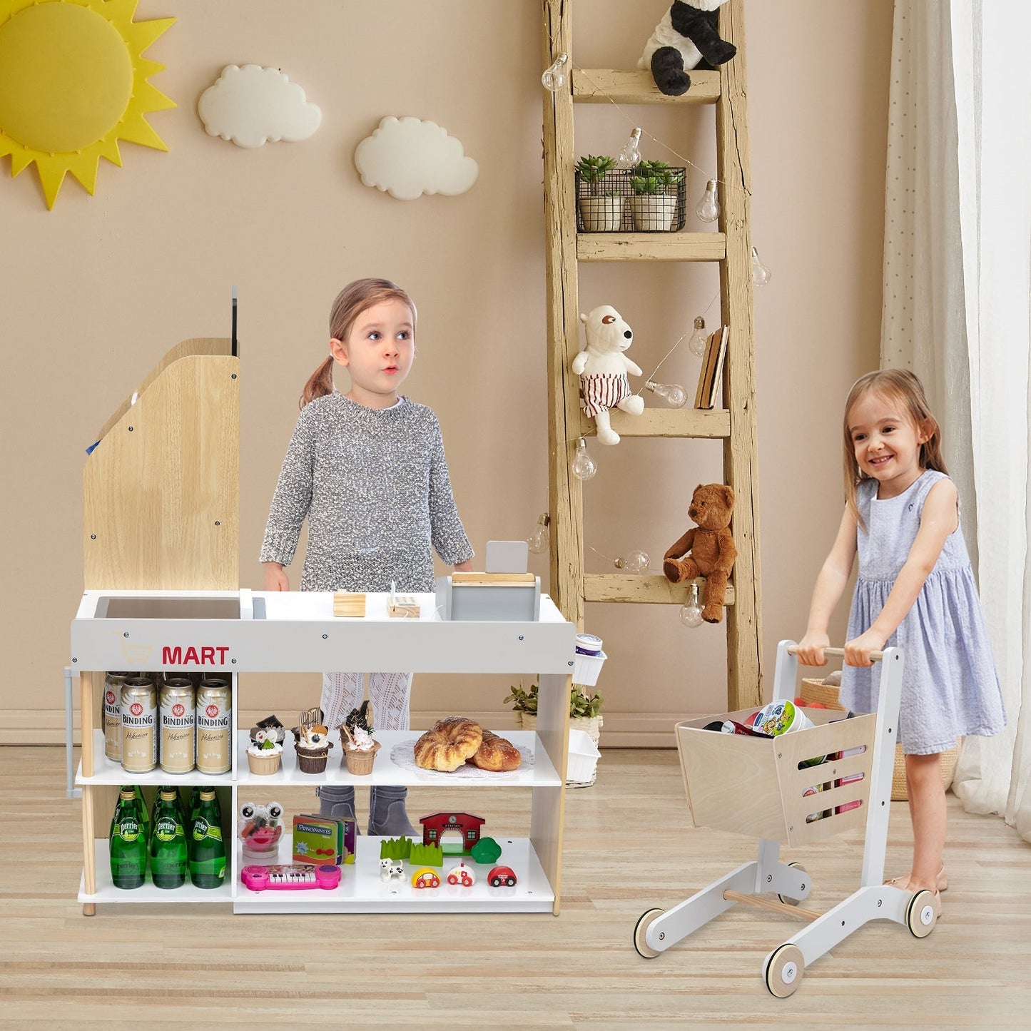 Grocery Store Playset - Pretend Play Supermarket Set