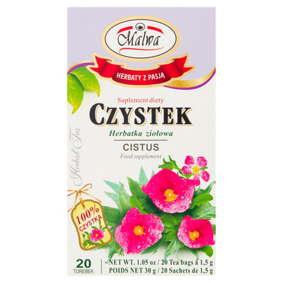 MALWA Herbal Cistus Tea - 20 Bags of Premium Infusion