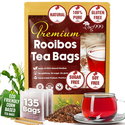 Premium Red Rooibos Tea Bags - 100% Natural & Pure