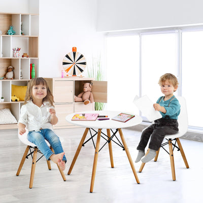 Ensemble de table à manger moderne pour enfants avec 2 chaises sans accoudoirs