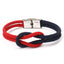 Bracelet en corde moderne à nœud élégant multi-couches pour hommes et femmes