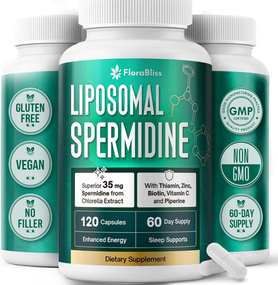 Supplément de Spermidine Premium avec Chlorella et Nutriments Essentiels | 120 Capsules