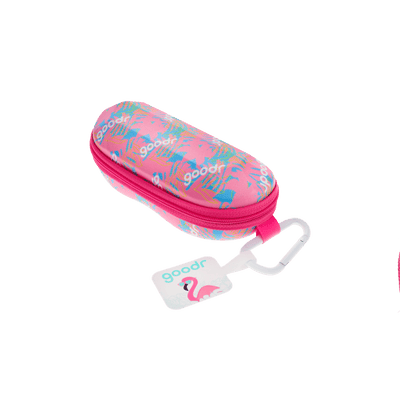 Stylish Sunglasses Case with Carabiner - Tropical Vibes - Korvel