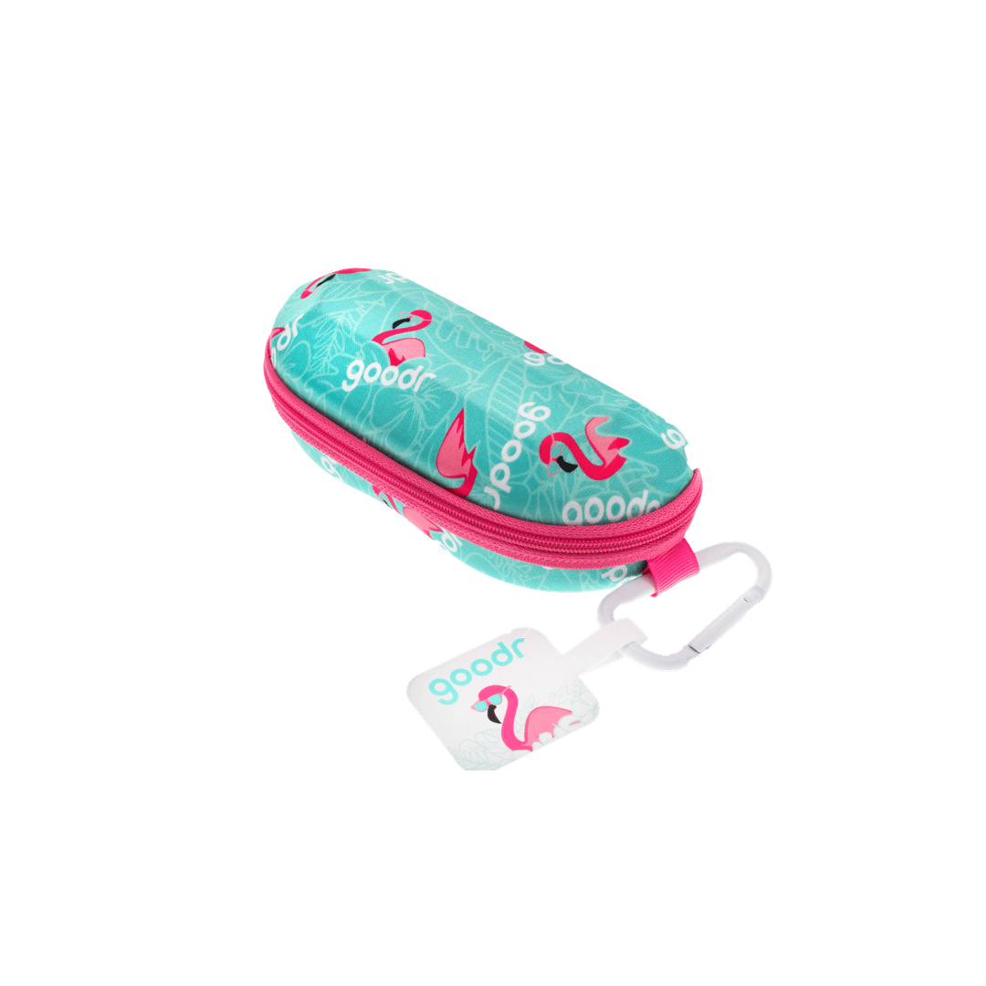 Tropical Vibes Sunglasses Case with Carabiner - Korvel