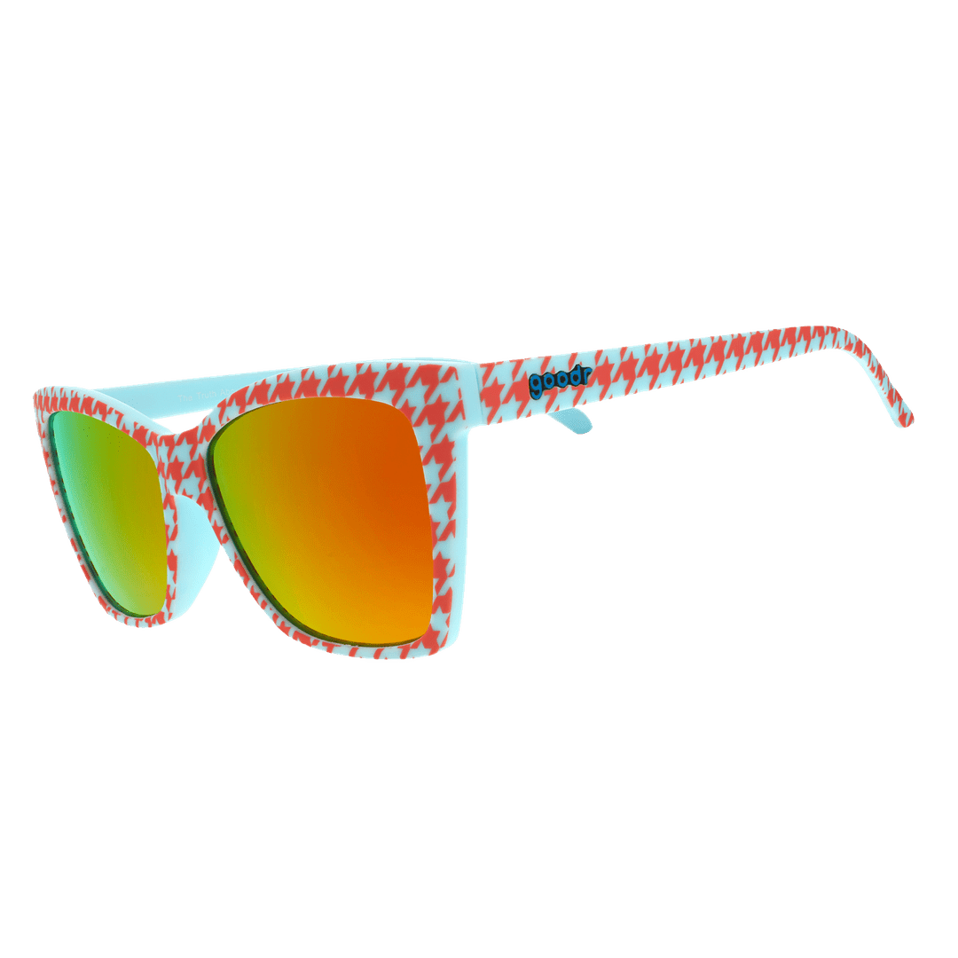 Houndstooth Chic: Polarized Pop G Sunglasses - Korvel