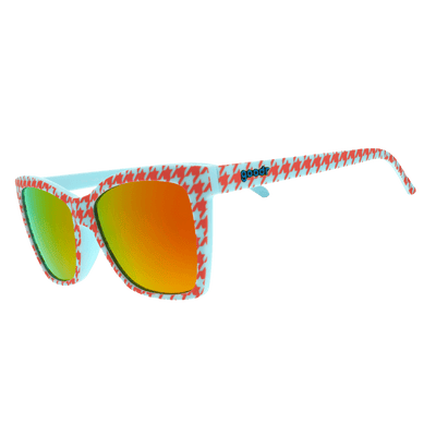 Houndstooth Chic: Polarized Pop G Sunglasses - Korvel