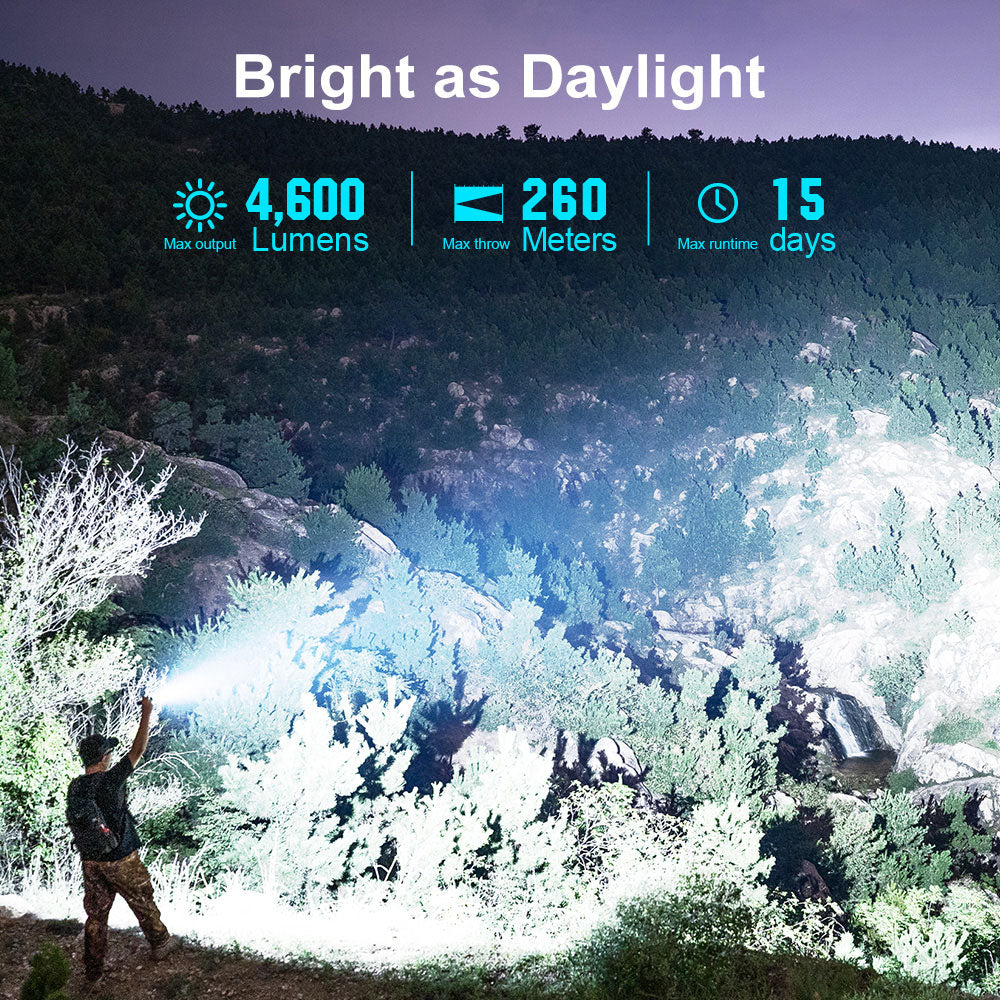Linterna Recargable Olight Seeker 4 Pro - 4600 Lúmenes