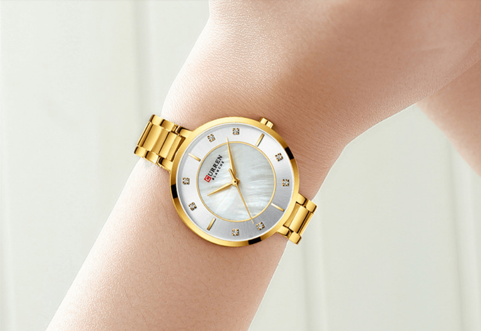 Montre analogique en quartz élégante pour femmes - Décontractée et étanche