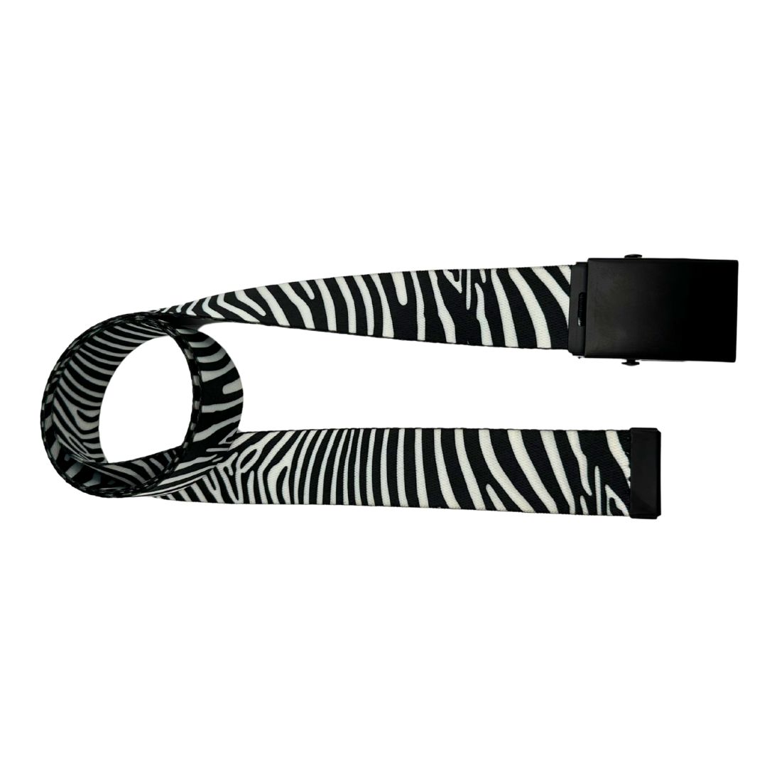 Zebra Print Belt - Versatile Sizes & Buckle Options - Korvel