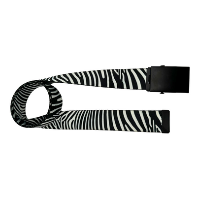 Zebra Print Belt - Versatile Sizes & Buckle Options - Korvel