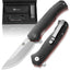 The Ultimate Pathfinder Folding Pocket Knife Gift Set for Adventurers (Silver & Red) - Korvel
