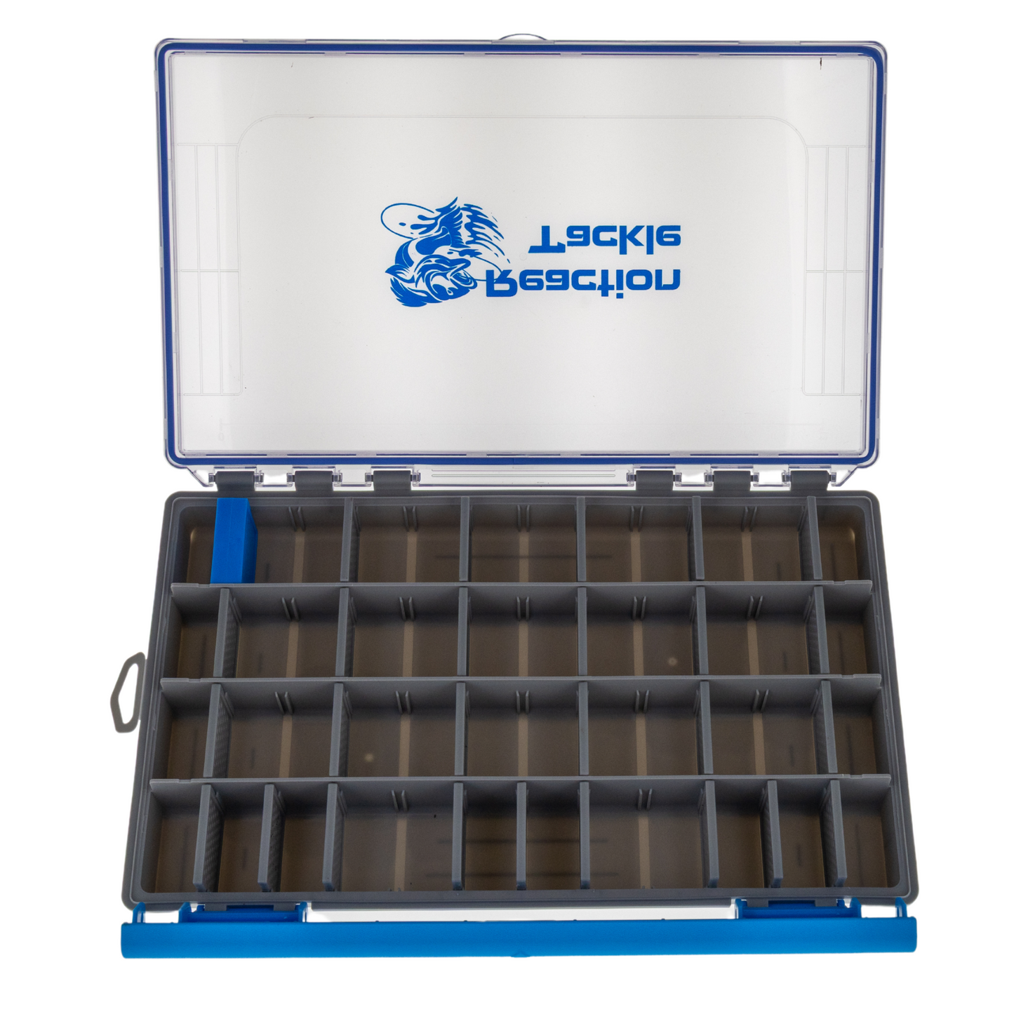 Bandeja para aparejos Reaction Tackle Ultra Elite: resistente al agua y con un solo clip. Nueva.