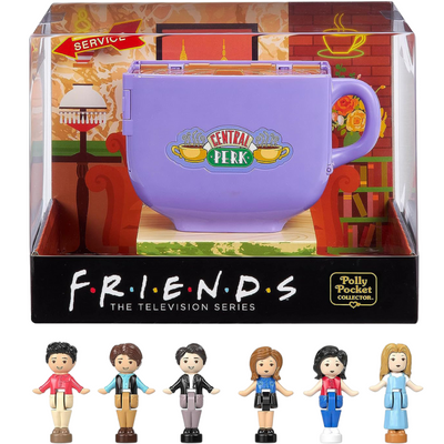 Polly Pocket Central Perk Compact Playset with 6 Dolls & 9 Accessories - Korvel