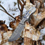 Exquisite Damascus Steel Tom Brown Tracker Knife - 12" with Colorful Bone Handle - Korvel
