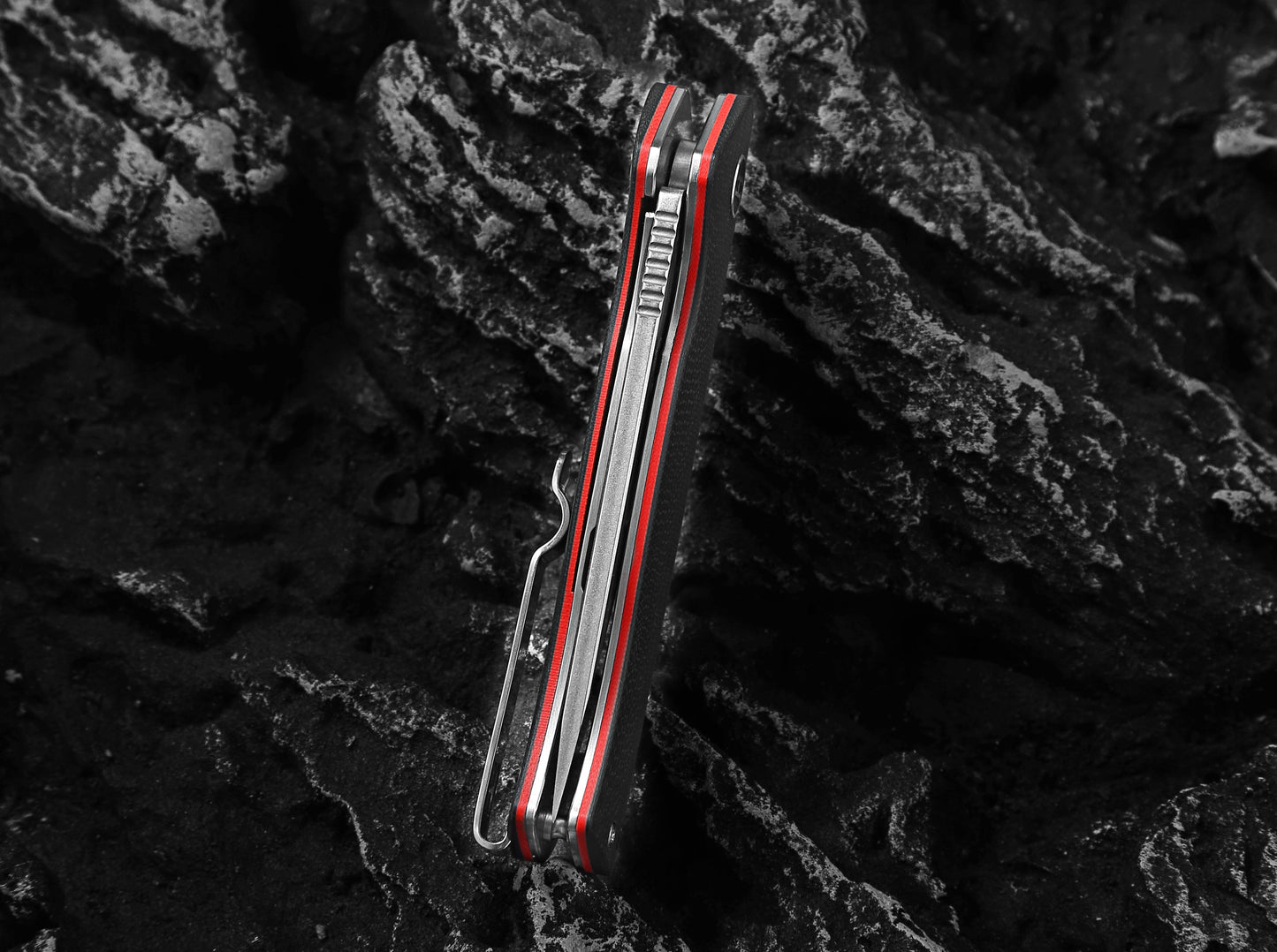 The Ultimate Pathfinder Folding Pocket Knife Gift Set for Adventurers (Silver & Red) - Korvel