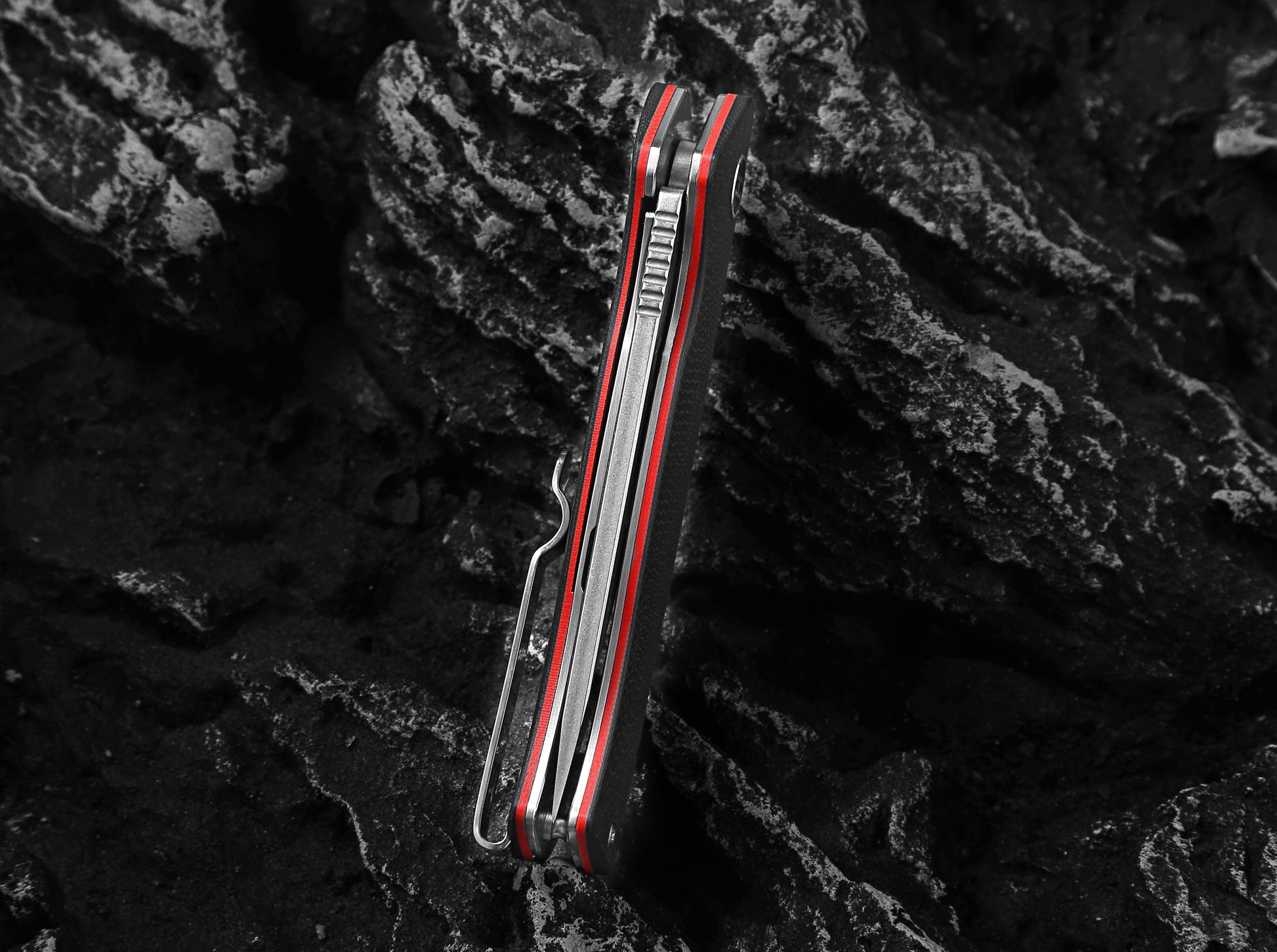 The Ultimate Pathfinder Folding Pocket Knife Gift Set for Adventurers (Silver & Red) - Korvel