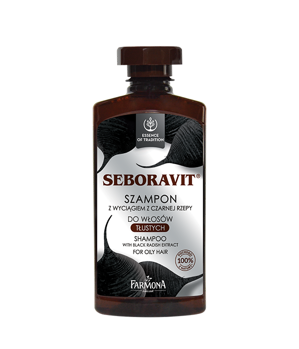 SEBORAVIT - Shampoo Premium avec Extrait de Radis Noir Naturel, 330 ml