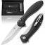 Ultimate Vector Folding Pocket Knife Gift Set for Adventurers (Black & Silver) - Korvel