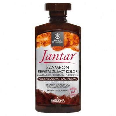 Shampoo revitalisant Farmona Jantar pour cheveux bruns et châtaigne 330ml