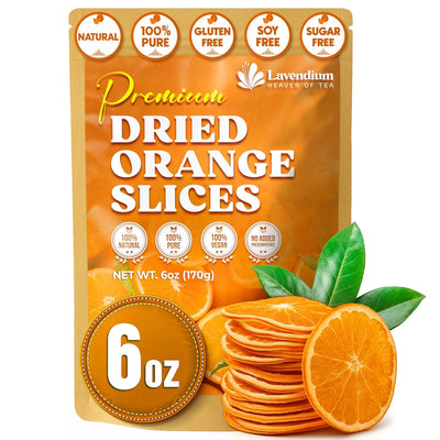 Premium Dried Orange Slices 6oz - Natural Citrus Wheels