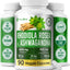 Cápsulas Veganas Premium de Rhodiola Rosea y Ashwagandha - 2000mg
