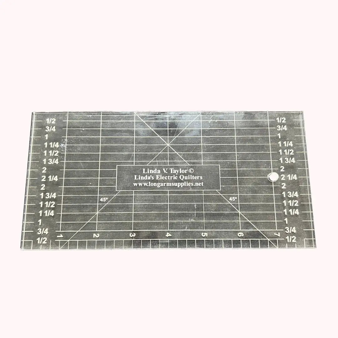 Plantilla de Regla Acrílica Premium de 4" x 8" para Acolchar