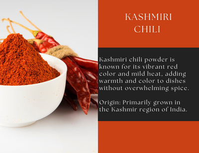 Kashmiri Chili Powder – Mild Heat & Vibrant Red Color
