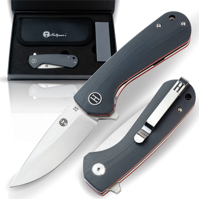 Ultimate Folding Pocket Knife Gift Set for Adventurers (Red & Grey) - Korvel