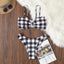 Elegant Black and White Bikini Set for Women
