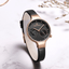 Montre analogique à quartz élégante pour femmes avec bracelet en cuir